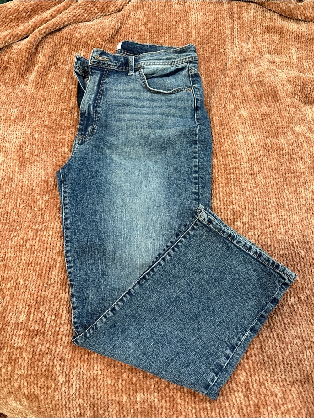 Time & Tru high rise straight jeans